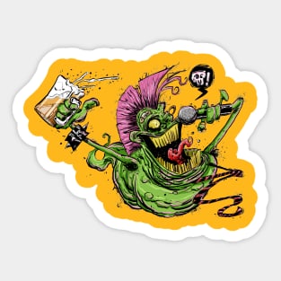 punk slimer Sticker